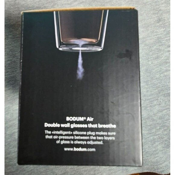 Bodum Pavina 2-Double Wall Thermo Glasses 4558-10 - 12 OZ Clear NEW - Picture 4 of 4
